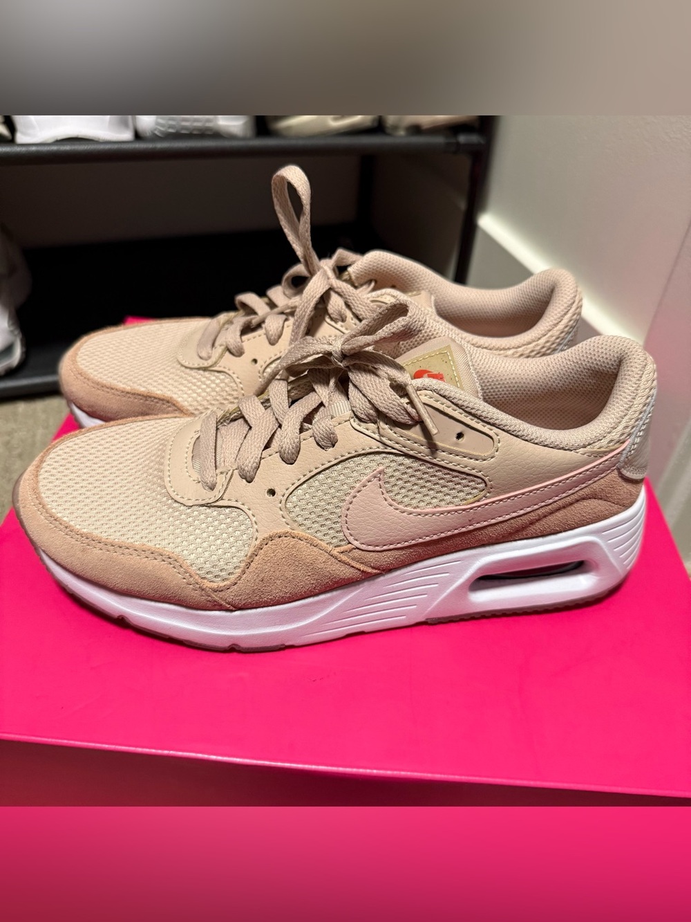 Nike Air Women's Tan/Dusty Rose Sneakers